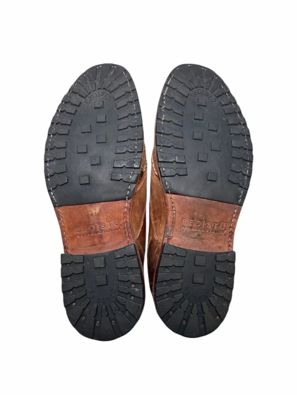 BED STU Brando Leather Wingtip Oxfords Men’s 10 Brown Distressed Cobbler Series